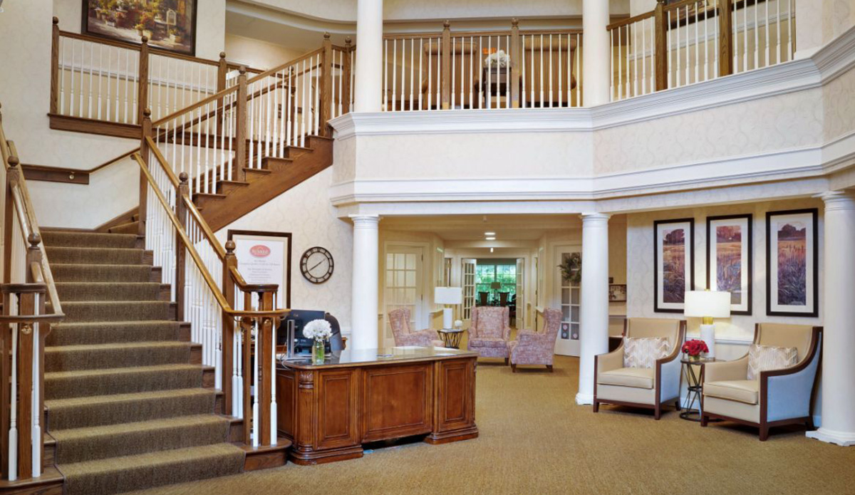 River Oaks Lobby with staircase